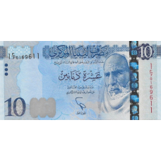 P82 Libya - 10 Dinars Year ND (2015)