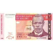 P54a Malawi - 100 Kwacha Year 2005