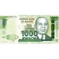 P62b Malawi - 1000 Kwacha Year 2013