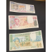 (327) Mauritania P3A, 3B & 3C - 100,200 & 1000 Ouguiya (Notes have same Serial Number) 1975,77,77