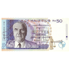 P43 Mauritius - 50 Rupees Year 1998