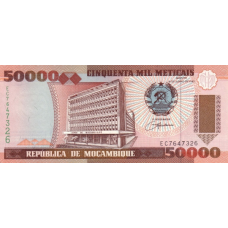 P138 Mozambique - 50.000 Meticals Year 1993