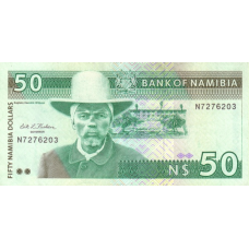P 2 Namibia - 50 Dollars Year ND (1993)