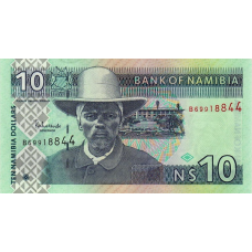 P 4c Namibia - 10 Dollars Year ND (2001)