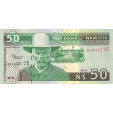 P 8a Namibia - 50 Dollars Year ND (2003)