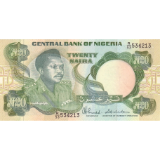 P26c Nigeria - 20 Naira Year ND (1984-2000)