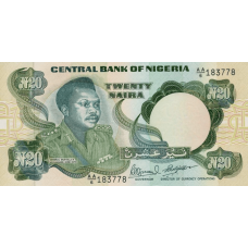 P26e Nigeria - 20 Naira Year ND (1984-2000)