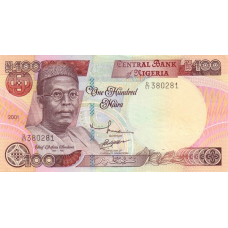P28c Nigeria - 100 Naira Year 2001