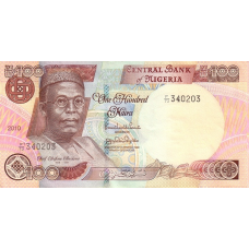 P28j Nigeria - 100 Naira Year 2010