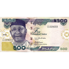 P30o Nigeria - 500 Naira Year 2016