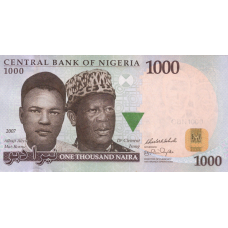 P36c Nigeria - 1000 Naira Year 2007