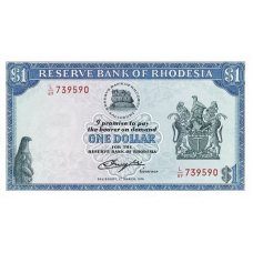 P34a Rhodesia - 1 Dollar Year 1976