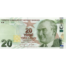 (427) ** PNew (PN224f) Turkey - 20 Lira Year 2009 (2022)