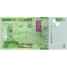 P51b Uganda - 5000 Shillings Year 2011